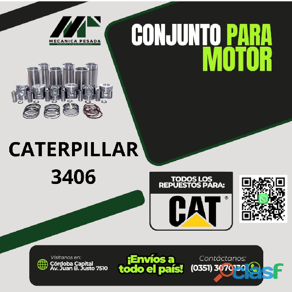 CONJUNTO PARA MOTOR CATERPILLAR 3406