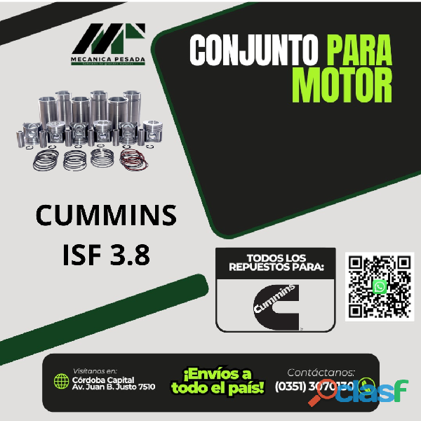 CONJUNTO PARA MOTOR CUMMINS ISF 3.8