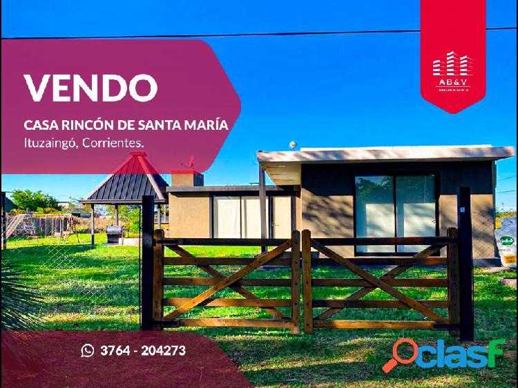 VENDO MODERNA CASA EN RINCÓN SANTA MARÍA - ITUZAINGO